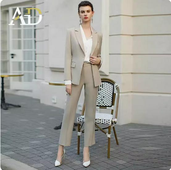 New Pink Professional Attire: Elegant Formal Suit for Women and News Anchors