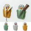 Punch-free Cartoon Storage Box Plastic Shower Wall Organizer Drainage Storage Rack  for Home