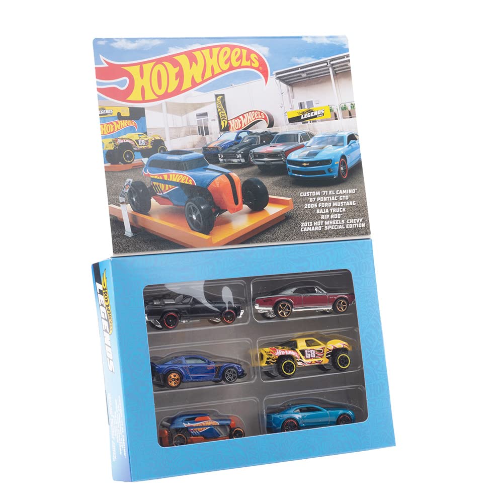 Hot Wheels Legends Mini for Ages 3 and Up Multi-Pack (6 Cars) (HLK50)