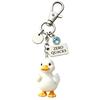 Keychain Pendant Inspirational Duck Design Key Holder with Birthstone Charm Encouragement Card Lightweight Healing Gift