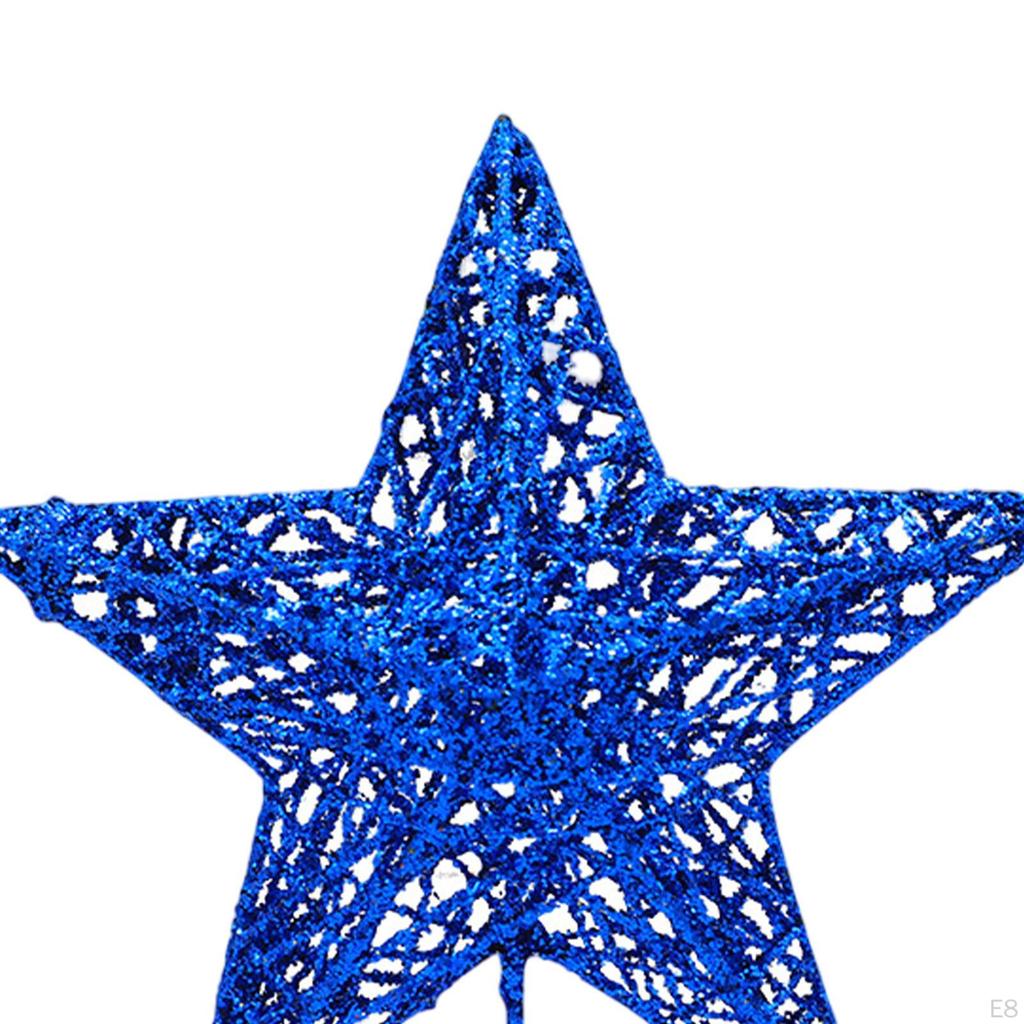 Christmas Tree Ornaments Xmas Home Decor Creative Treetop Glitter for Year Party Supply