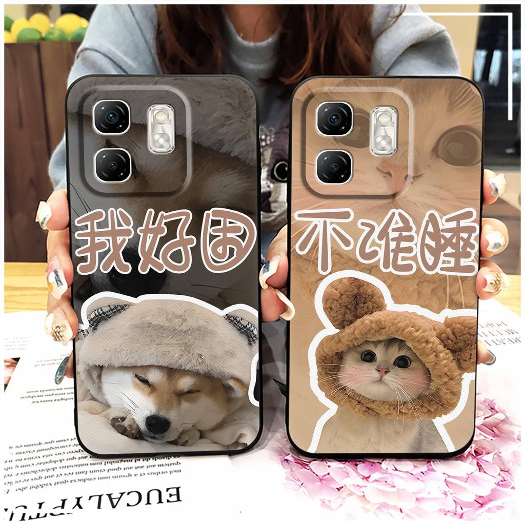 Dirt-resistant Couple Phone Case For infinix Hot50i/Smart9/X6531/X6532 Fashion Design Cute TPU Graffiti Back Cover