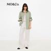 MO&Co. Solid Cotton Loose Fit Jacket