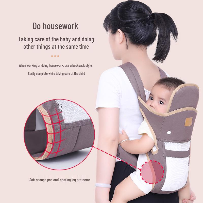 Multifunktionaler leichter Babytrage für Säuglinge - Doppelte Verwendung, vorne & hinten, Sommerfreundlich, Ergonomisches Design