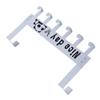 6 Hooks Over The Door Hooks Strong Load Bearing Capacity Space Saving Metal Door Hanger Hooks for Coat Hat Bag White