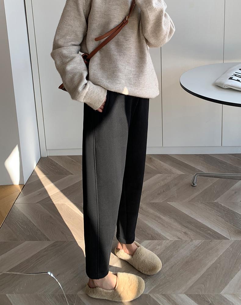 Fashion Autumn Winter Fleece Thickened Casual Sweatpants Women's Cotton Pants Loose Harlan Pants Soft Warm Pencil Pants Trousers 1897