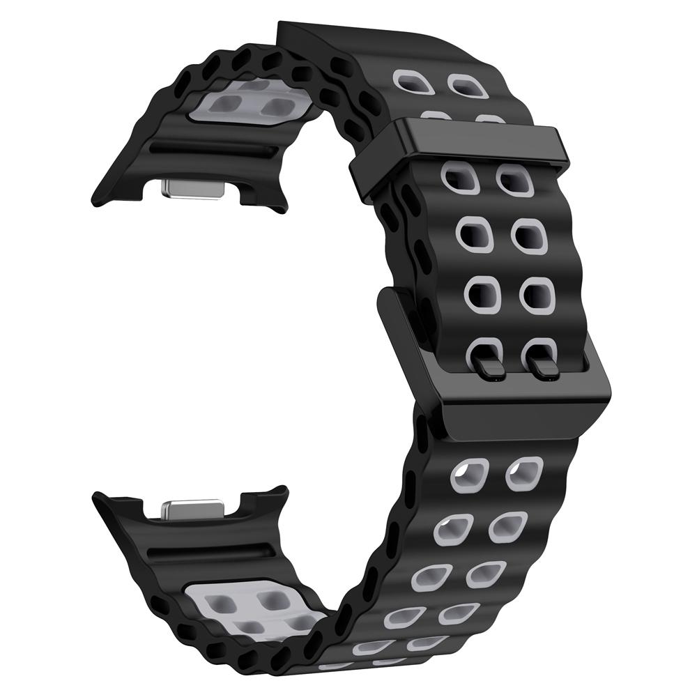 Silicone Marine Band For Samsung Galaxy Watch 8 Classic 46mm Sports Strap For Samsung Watch 8 44mm 40mm Bracelet Watchbands