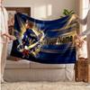 Kylian Mbappe Personalisierte Fleecedecke Mit Fußballlogo, Individueller Name Text Weich Warm Wohnzimmer Überwurfdecke