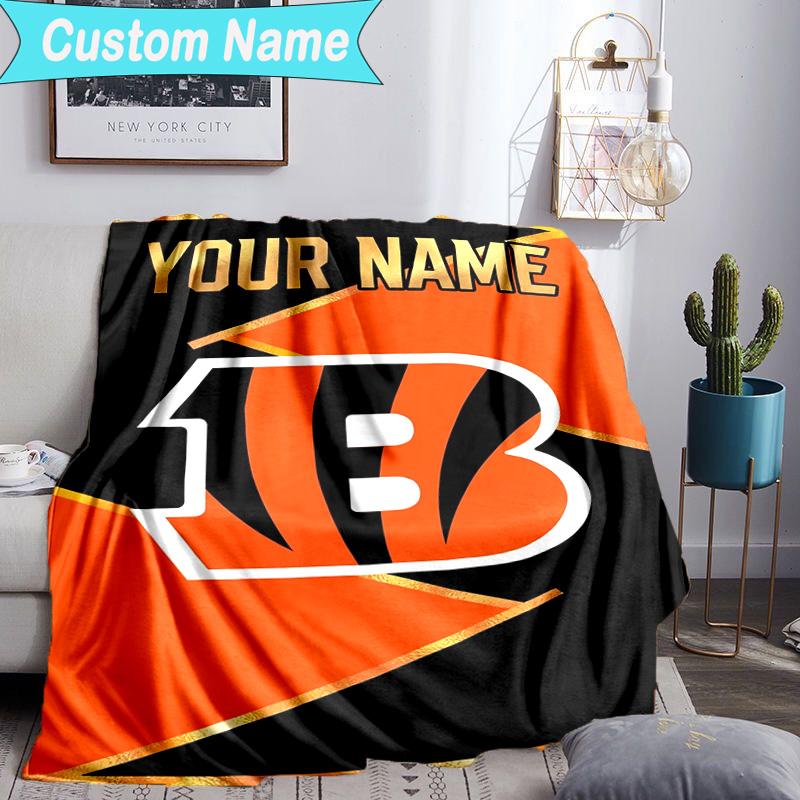 Custom Name Blanket Cincinnati Browns Legacy Blanket Bedding Blanket for Travel, Camping, Living Rooms, Offices, Sofas, Fan Christmas Gift