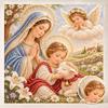 Pearl Painting 5D DIY Decorative Painting. Religious Mother and Lamb Art. Cute Birthday Gift. Handmade Craft Art Painting