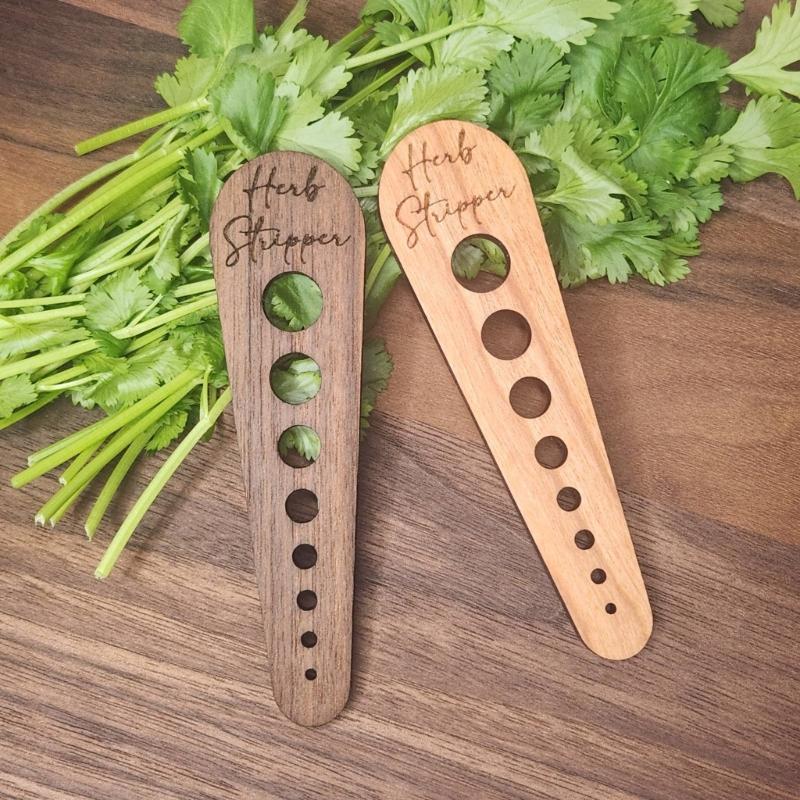 Holz-Gemüseblattentferner Effizientes Werkzeug zum Entfernen von Blattgemüse Ergonomischer Griff Gadget Küchenzubehör
