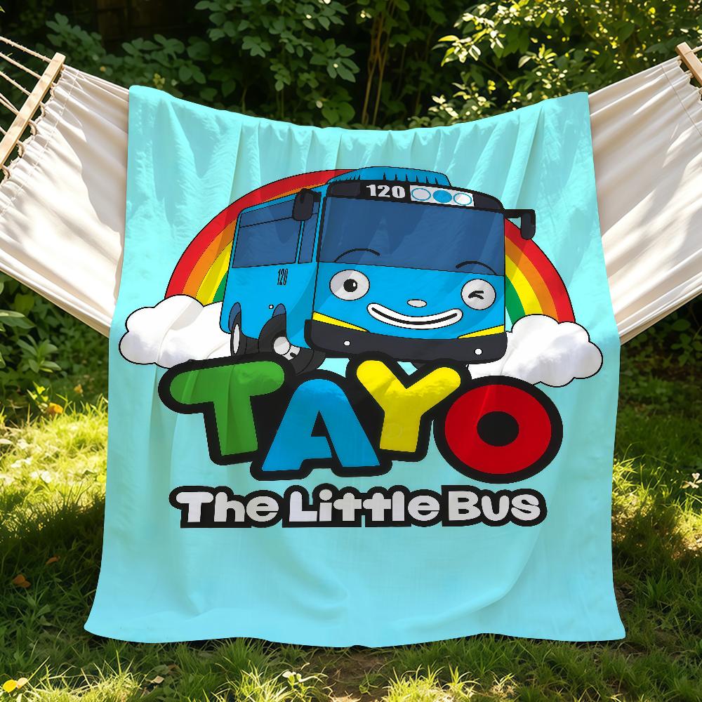 Tayo The L-little Bus Child Wool Blanket Suitable For Sofas Beds Offices Cars Outdoor Travel An Ideal Gift For Friends Family