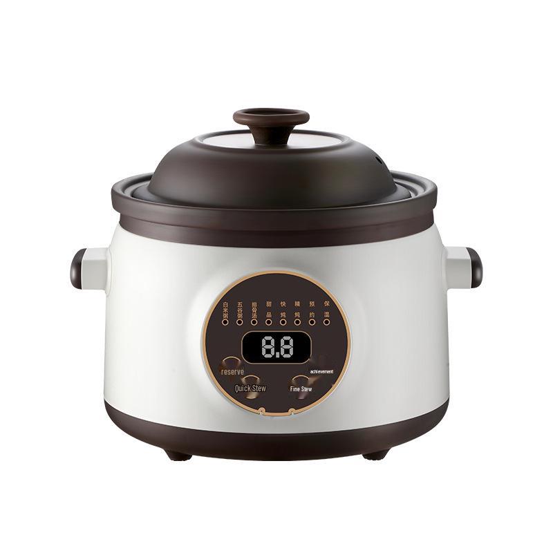 Porridge & Soup Stewing Electric Purple Clay Pot - Multifunctional Ceramic Health Cooker