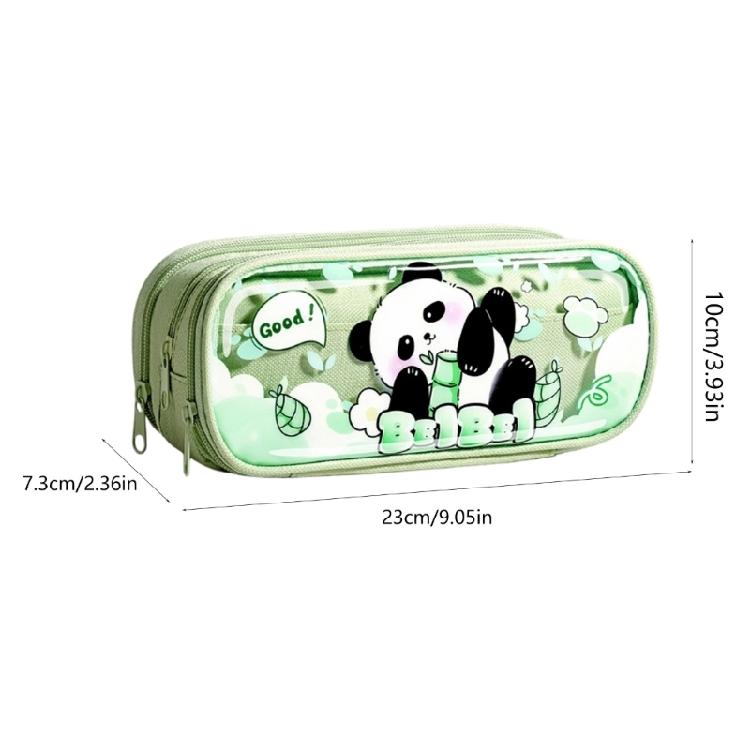 Multifunctional Compartment Pencil Case Student Large Capacity Stationeries Storage Bag Zippers Pencil Storage Pouches