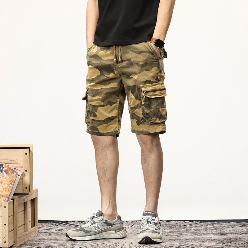 Men's Trendy Camouflage Shorts - Loose Fit, Plus Size, Mid-Length, Casual Summer Wear