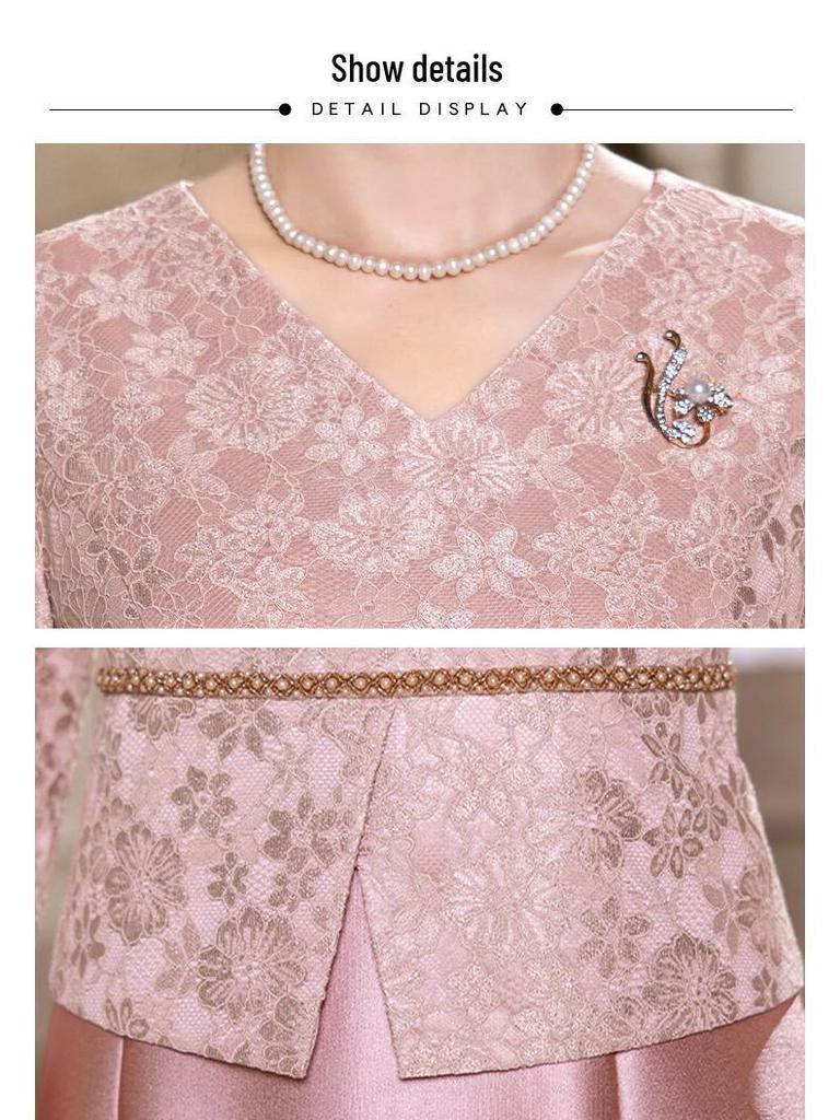 Elegant Wedding Banquet Dress 2025: Versatile Young Style for Mothers, Ideal for Daily Wear or Special Occasions