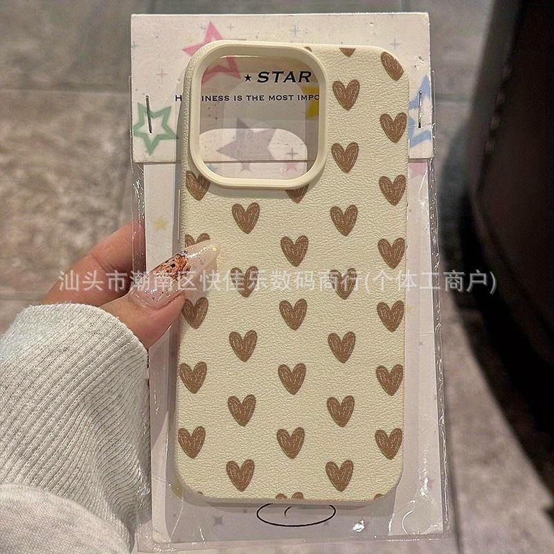 Fashion Polka Dot Love Applies To Apple 17Air Mobile Phone Case iPhone16Promax/15/14/13/12/11