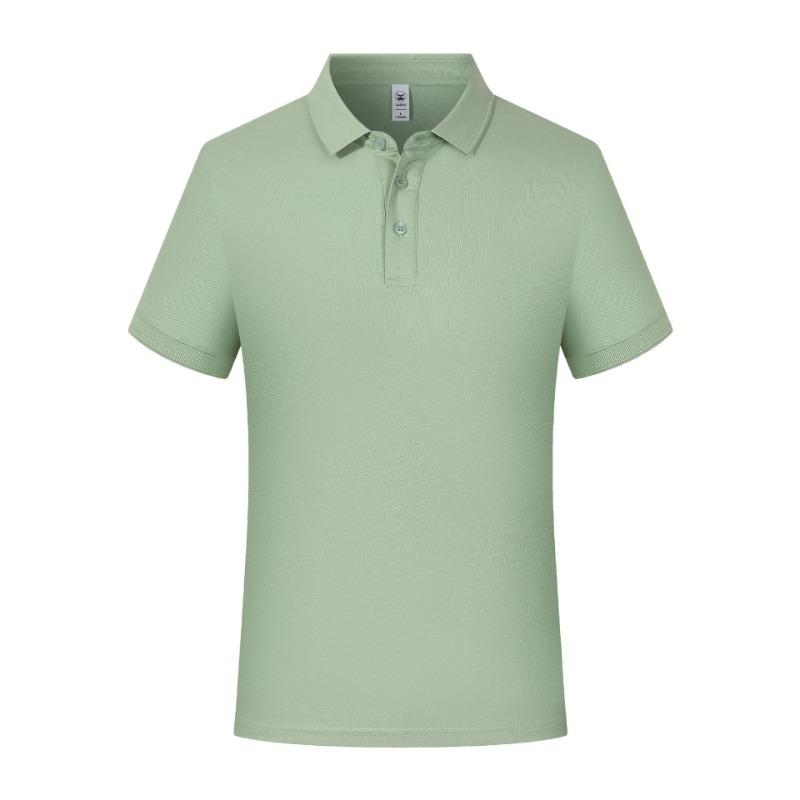 Summer POLO Shirt Men and Women's Same Short-sleeved T-shirt DuPont Solona Cool Second-level Collar Solid Color Lapel Top