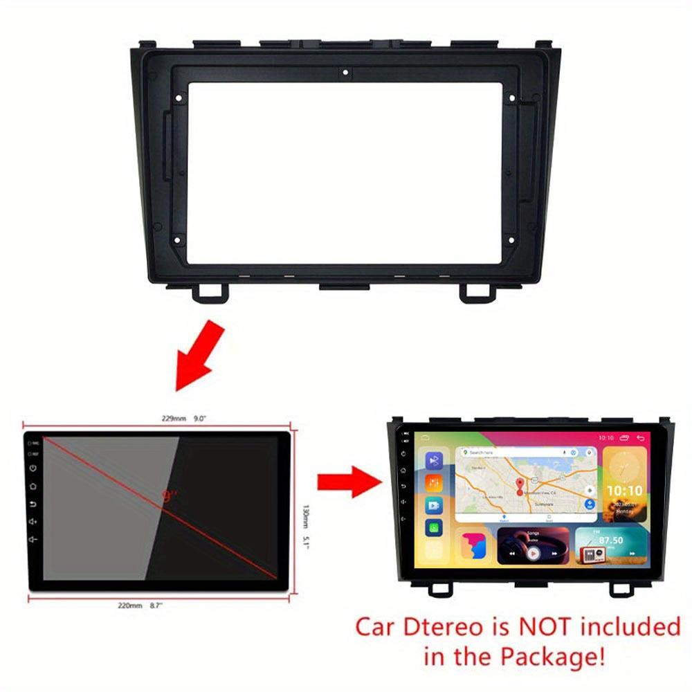 2 Din Fascia for HONDA CRV CR-V 2007-2011 Car Dash Panel Install Trim Frame Kit, Plastic, No Battery