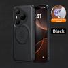 Wireless Charging Magnetic Case for Huawei Pura 80 Pro 80 Ultra P80 Protective Cover PU Leather Shell Coque Funda