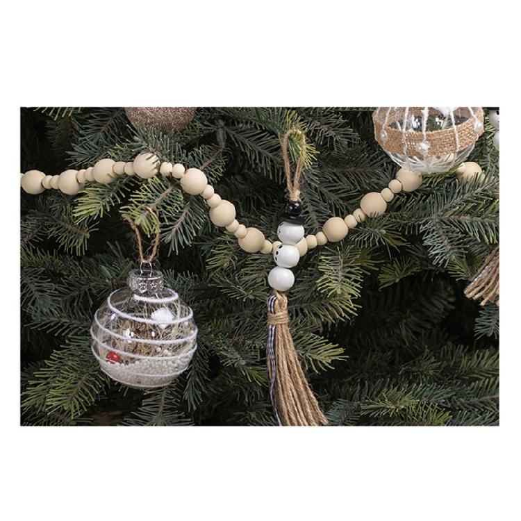 Easy To Hanging Wooden Bead Chains For Christmas Tree Decorations Holiday Homes Party Supplies Creative Festival Crafting Projects