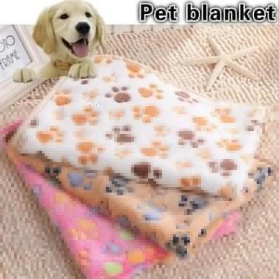 2 Farben Niedlich Floral Haustier Schlaf Warm Pfotenabdruck Hund Katze Welpe Fleece Weiche Hundedecke Haustier Hundebetten Matte 2025