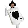 Halloween-Kostüme, für Männer und Frauen, Alice im Wunderland Spielkarten, Herz-Kostüme, Familienkostüme