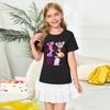 Fashionable Round Neck Short Sleeve Work Clothes Printed Tops For KID Summer Tops