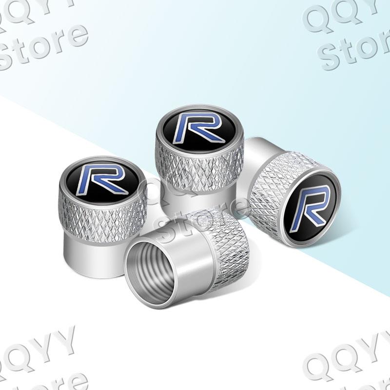 R Design Logo Auto Velg Band Klepjes Bandstam Luchtstof Kappen Voor Volvo V40 V60 V90 XC40 XC60 XC90 C30 C70 S40 S60 4 stuks