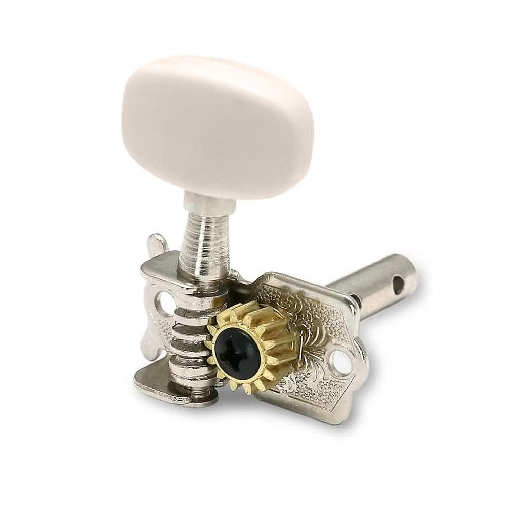 6Pcs Replacement Guitar Strings Button 3L+3R - 1:14 Gear Ratio Tuning Keys, Double Hole Design with Washers & Screws Included