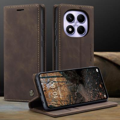 Luxuriöse Retro-Hülle für Xiaomi Redmi Note 14 Pro 4G Mehrere Kartenfächer Standfunktion Handyhülle für Note 14 5G Leder-Geldbörse