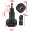 Pulitore per Prigionieri Ruota Kit di Rigenerazione Mozzi Ruota Pulitore per Freni Rimuovi Ruggine Lucidante Strumento Auto per Chiave da 1/2 Pollice, Bulloni e Dadi