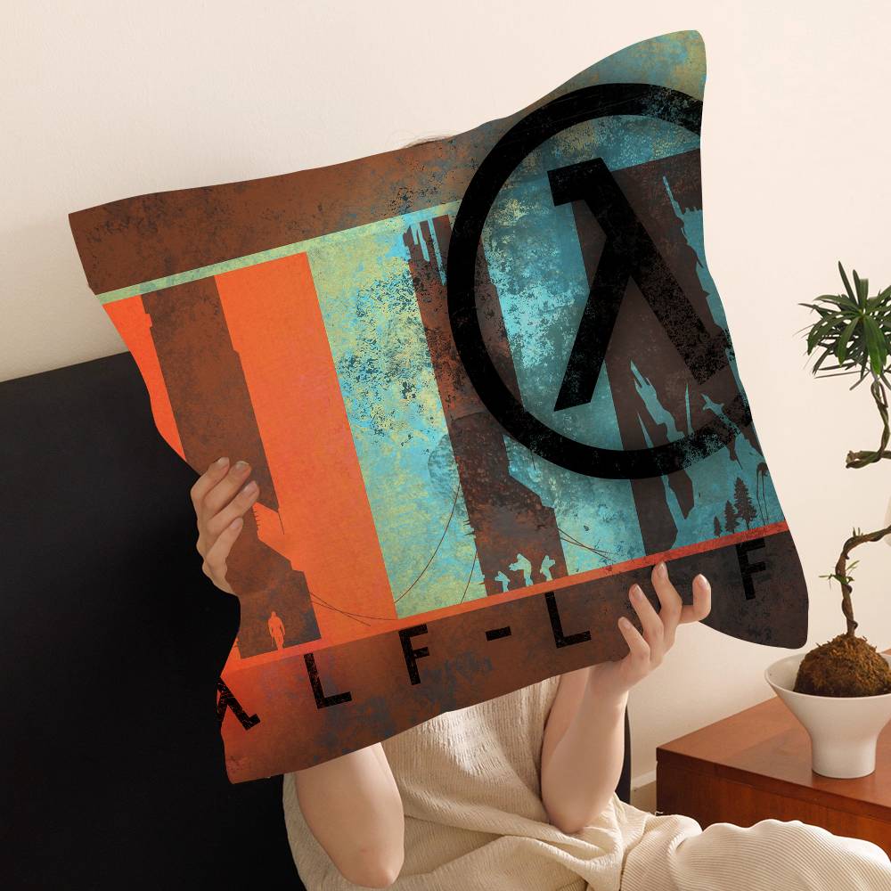Game Half Life Pillow Cover for Bedroom Room and Living Room Sofa Decorative Cushion Cover