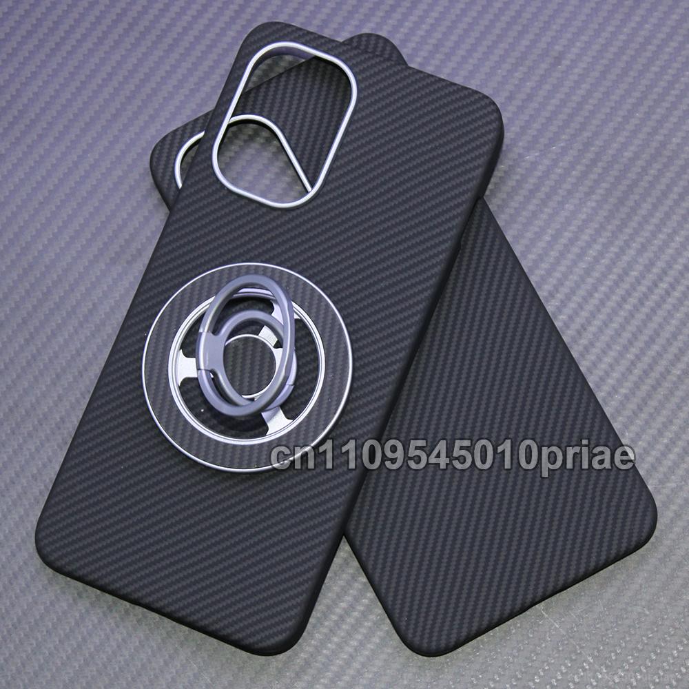 Carbon Fiber Aramid Magnetic Case for Oneplus 15R/oneplus Ace6 Kevlar Fabric Thin Hard Lightweight Cover Magnetic Balck Premium