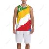 HUANGSE Basketball Jersey Sports Fitness Vest 3D Customized Men's Vest Casual, Comfortable, Loose, Quick-drying and Sweat-wicking