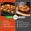 6 Stück BBQ Grillmatte Antihaftmatte Hitzebeständige Grillmatte Outdoor Backen Wiederverwendbare Grillparty-Matte 40x60cm 40x50cm 33x40cm 30x40cm