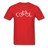 Unisexs Tshirts Bicycle Its Cool Unisex Funny Tshirt Simple Style Printed T Shirt Letter Cotton O Neck Tees New Year Day Gift
