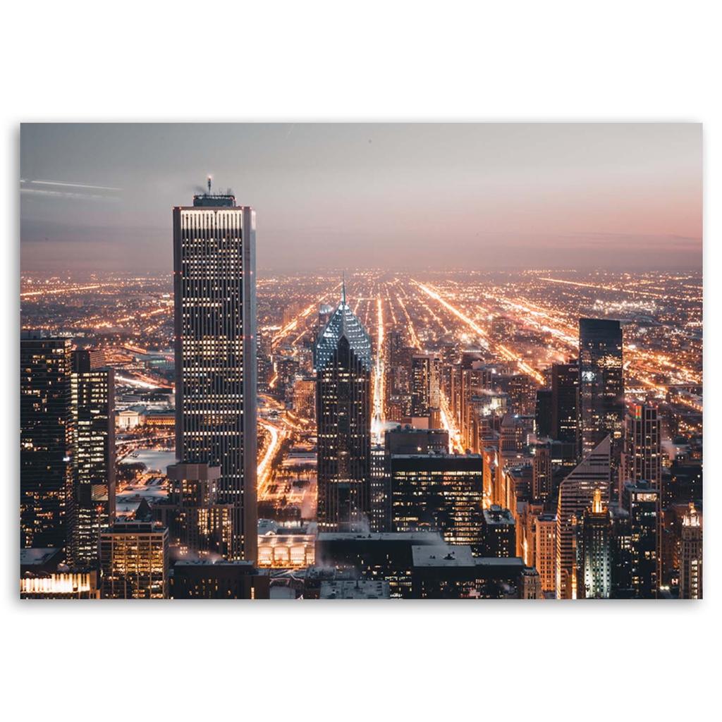Canvas print, Skyscrapers at night