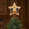 Christmas Tree Finishing Touches Christian Faux Pearl Art Topper Kit, DIY Faith Nativity Holiday Star Decor for Craft Decoration, Handmade Beaded