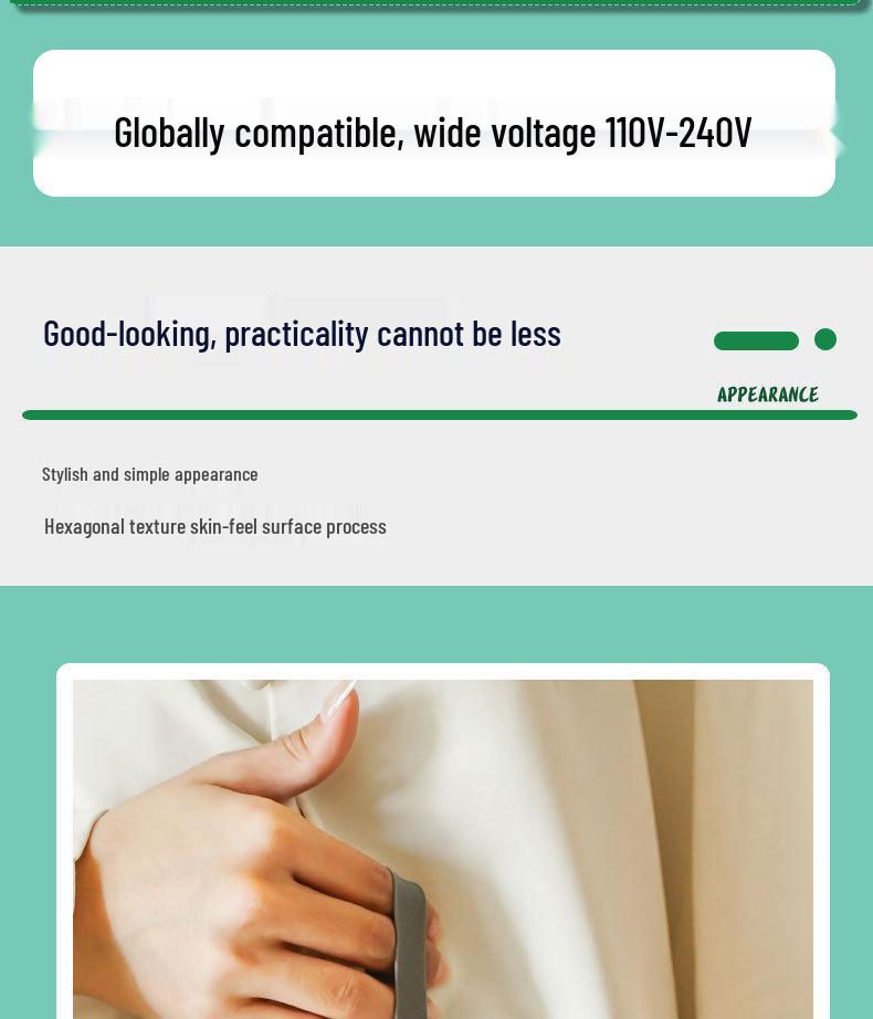 Portable Travel Electric Kettle - 110V, Multi-Standard (EU/US/UK)