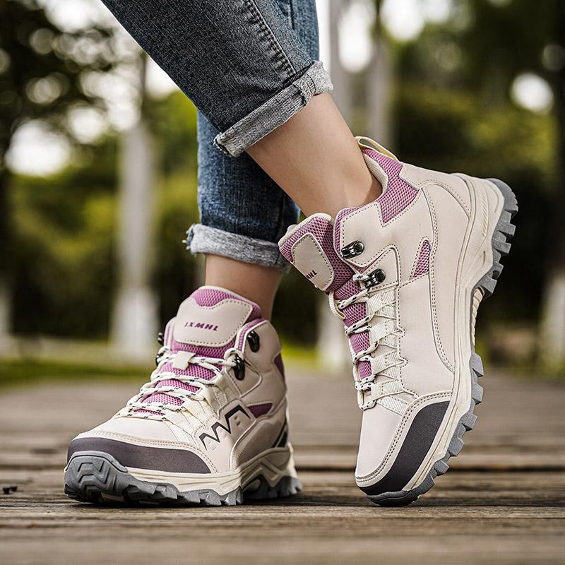 Atmungsaktive Wanderschuhe Herren Damen Outdoor Sportschuhe Verschleißfeste Trekking Kletterschuhe Kollisionsschutz