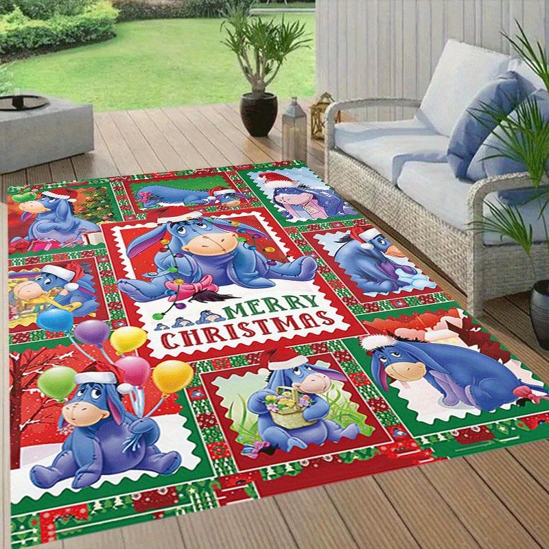 1pc Eeyore Carpet Area Rug, Bedroom, and Playroom Durable, Stain-Resistant, and Easy To Clean, Living Room