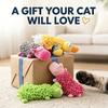 Dog Squeaky Plush Toy Long Strip Mop Fleece Animal Shape Teething Chew Molar Interactive Stress Relief Pet Toy For Dogs