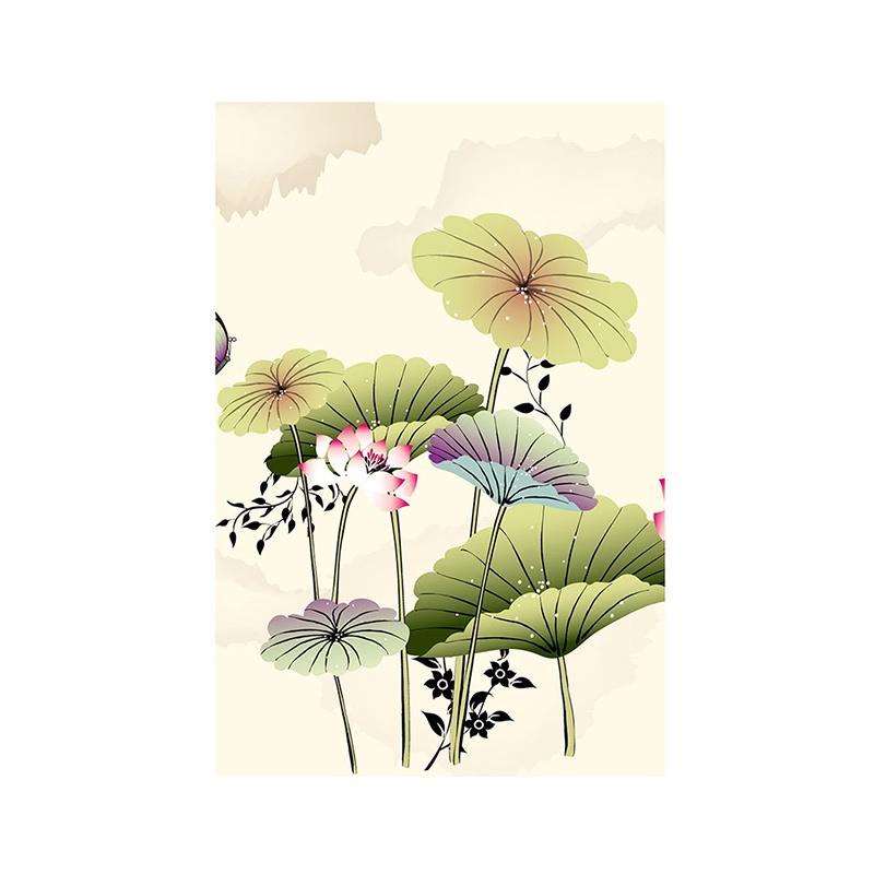 3-formaat canvas inkt schilderij bloemendecoratie poster zonder lijst voor thuis woonkamer muurkunst decor achtergrond