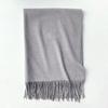 Luxury Unisex Scarf: Autumn/Winter Thickened Solid Color Cashmere-Feel Shawl