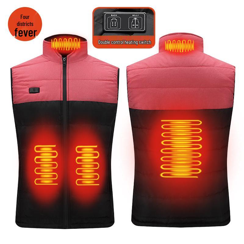 

Unisex Heated Vest with Multi-Zone Warmth and Dual Control - Suitable for Autumn and Winter 5XL