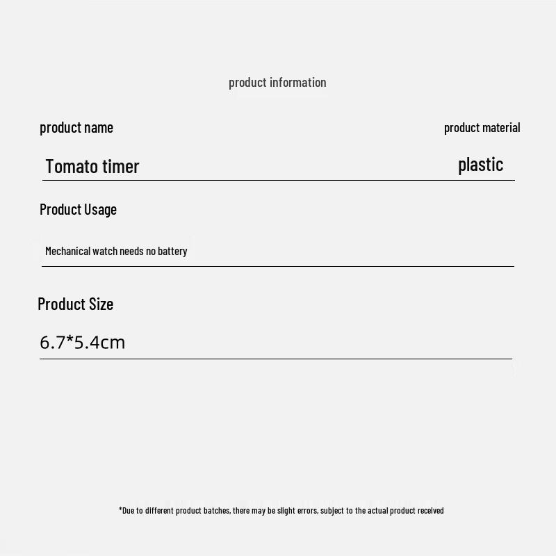Kitchen Tomato Timer