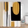 Abstract Geometrics Shower Curtains Mid-Century Nordic Minimalist Bathroom Decortaions Modern Polyester Bath Curtain With Hooks