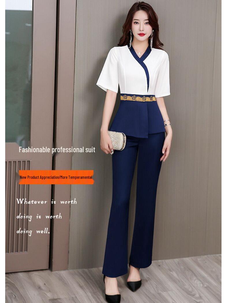 

Summer Beauty Salon Spa Uniform - High-End Foot Massage Technician Set XL