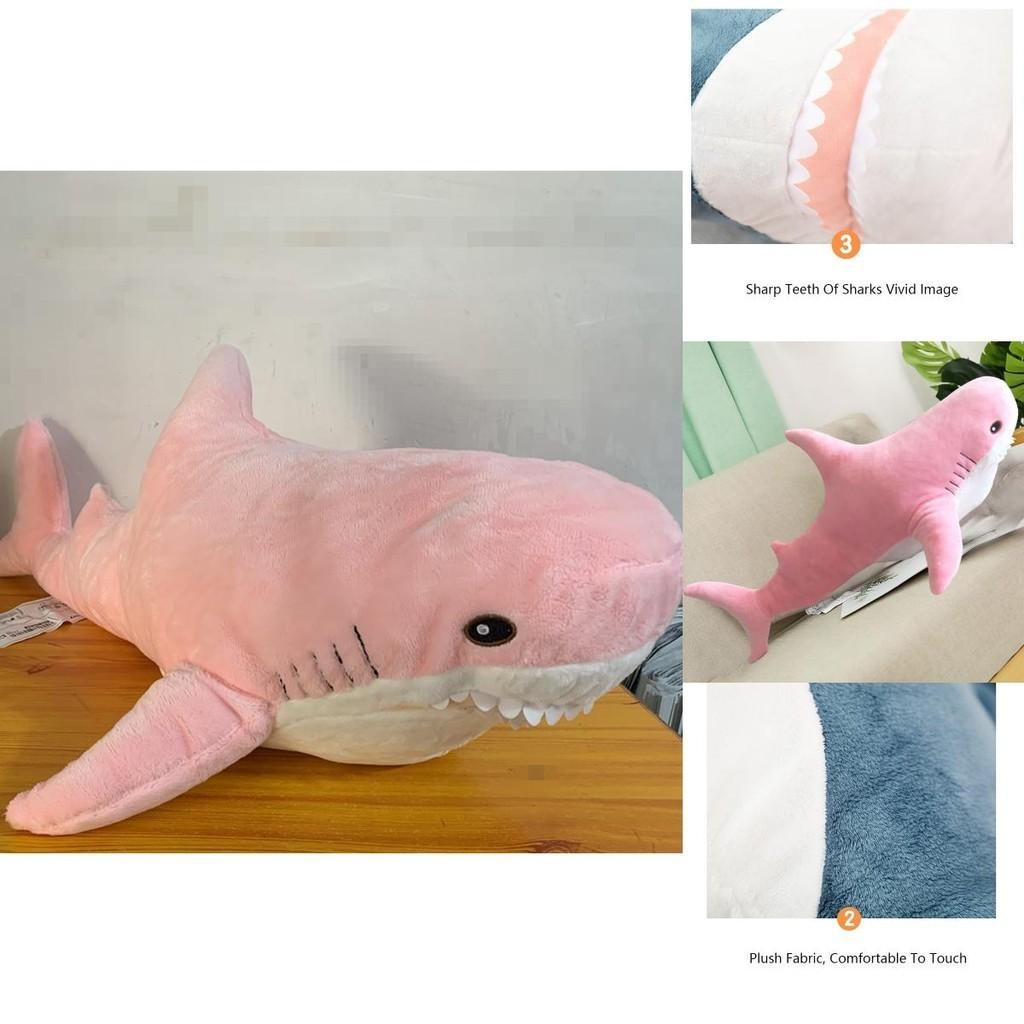 Soft And Comfy Shark Plush Pillow For Kids Perfect Gift For Sleep And Relaxation Available In Three Sizes